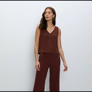 Babaton Murphy Blouse in Truffle Colour